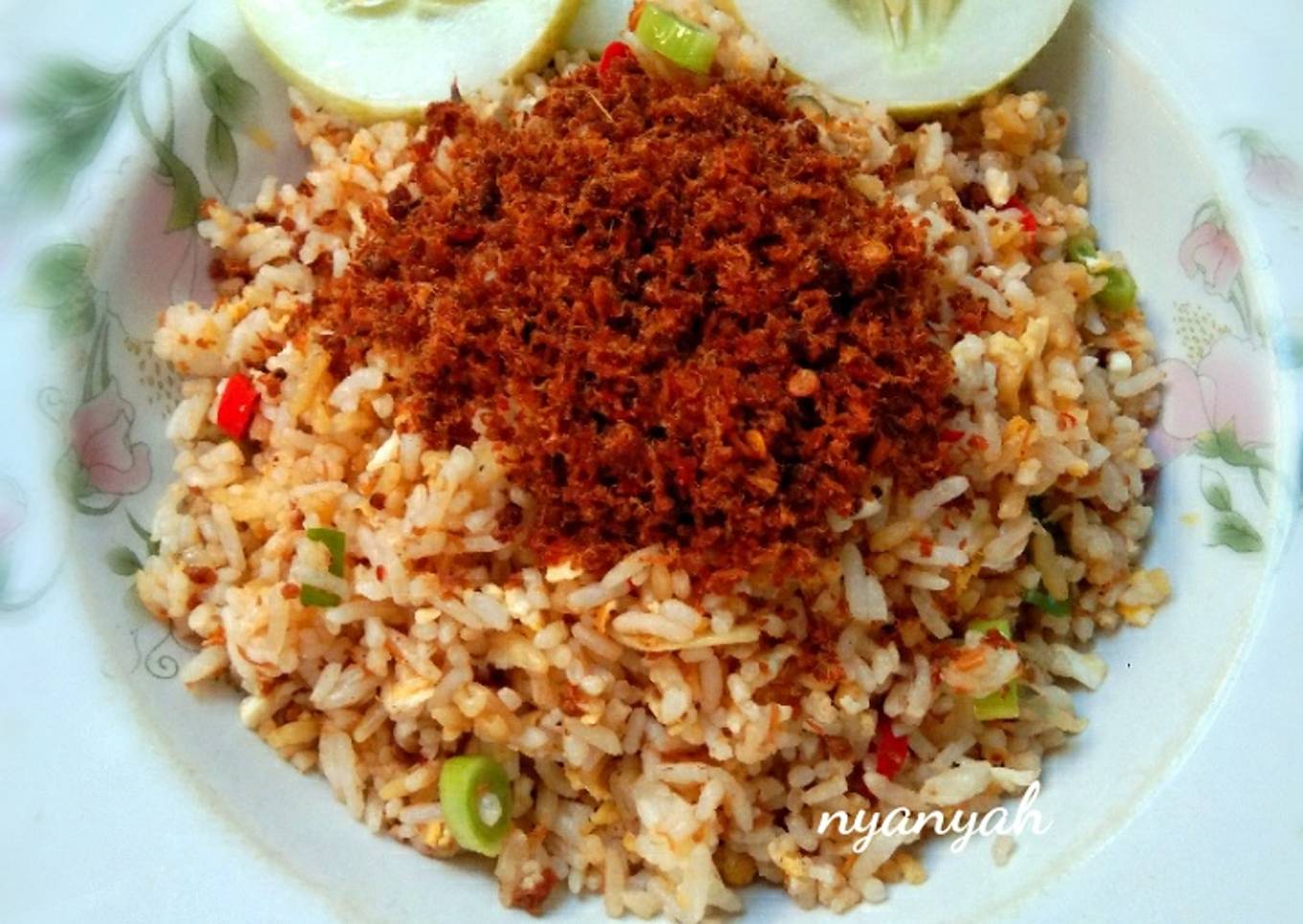 Resep Nasi goreng abon sapi Anti Gagal