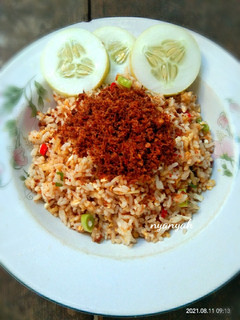 Foto resep Nasi goreng abon sapi