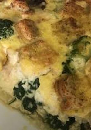 A picture of Crustless Spinach Ricotta Strata.