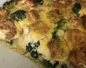 The New Way Serving Recipe Crustless Spinach Ricotta Strata Savory Delicious