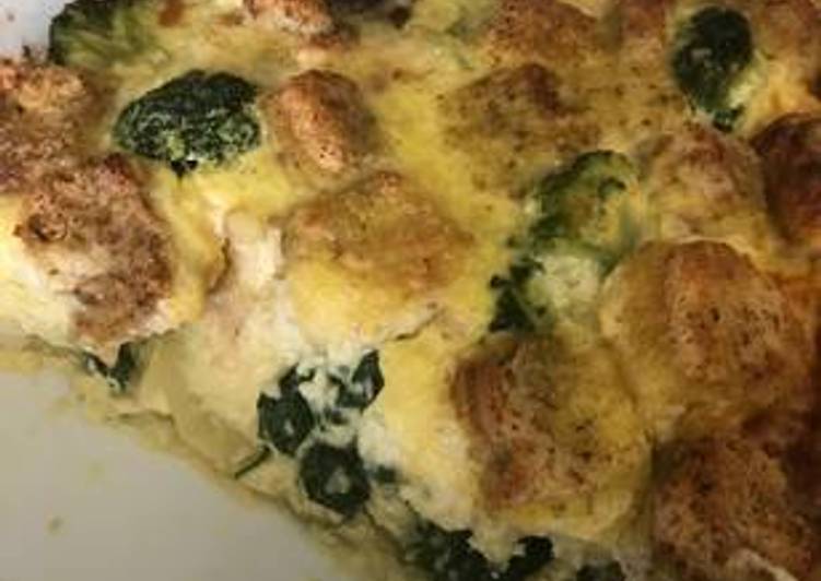 Simple Way to Prepare Quick Crustless Spinach Ricotta Strata