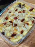 Puding Roti Tawar dengan Kenari dan Goji Berry
