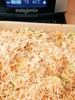 Une photo de Gratin de courgettes pomme de terre et thon au Cook Expert