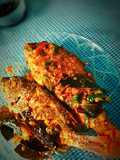 Ikan goreng rica-rica Lombok ijo