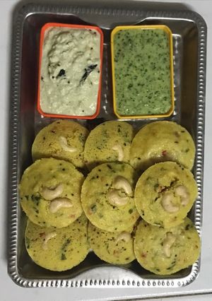A picture of Oats idli.