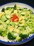 Ensalada Cocida de brócoli,🥦🥗 Romanesco Con Repollo y Palta 🥑