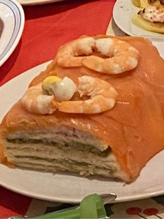 Una foto de Pastel de salmón