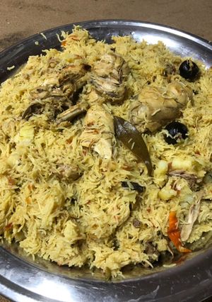 صورة لوصفة كبسه دجاج بيضه
