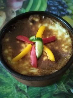 صورة لوصفة طاجن معكرونة بالبشاميل بالجبنة الرومي والرومي المدخن 😋💓