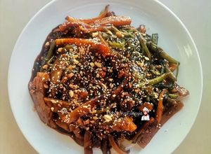 Gambar Rojak Sotong Kangkung