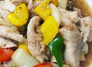 รูปของ หมูผัดพริกหวาน