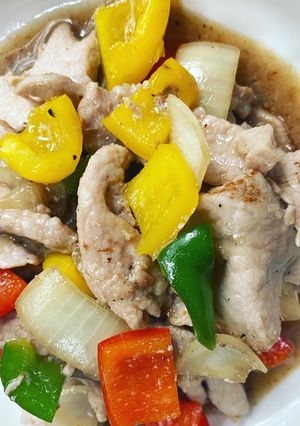 รูปของ หมูผัดพริกหวาน