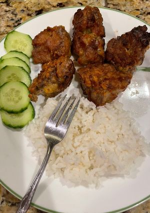 Hình của món Sườn non chiên giòn.