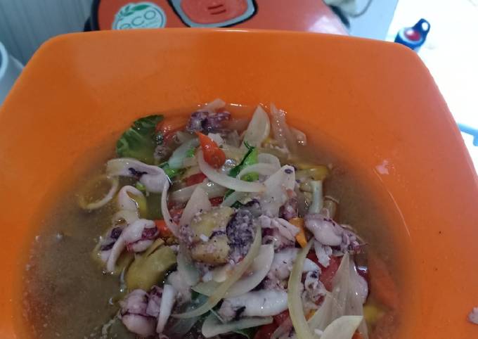 Panduan Memasak Resep Cumi kuah saos tiram