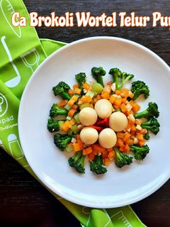 Foto resep 498. Ca Brokoli Wortel Telur Puyuh