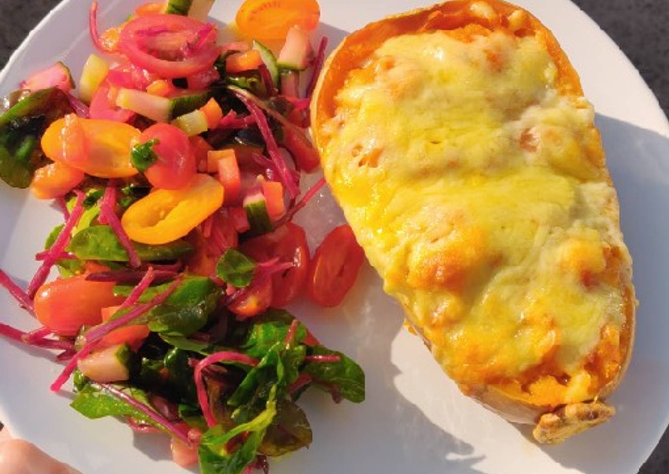 Keto Shrimp Stuffed Pumpkin
