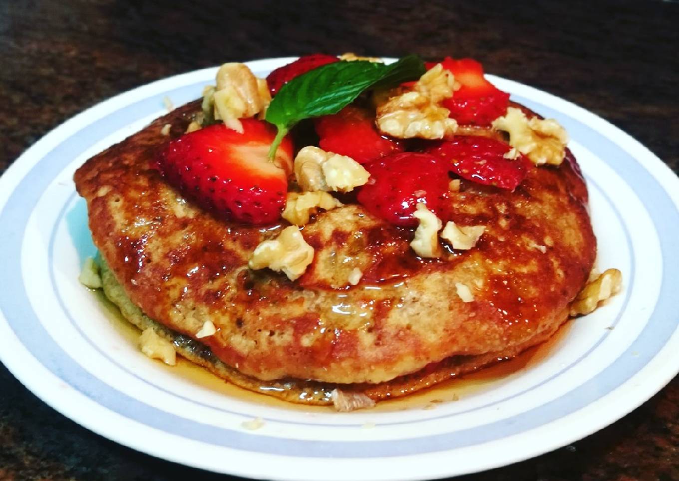 Pancakes integrales con plátano