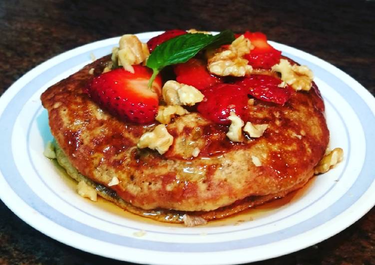 Pancakes integrales con plátano