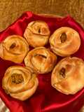 Rose Shaped Baked Pav Bhaji
