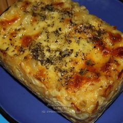 A picture of Baked Mac n Cheese.