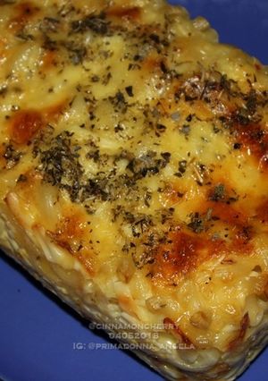 A picture of Baked Mac n Cheese.