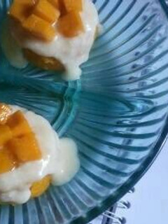 Foto resep Cake moist saus keju mangga