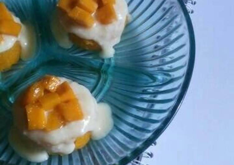 Cake moist saus keju mangga