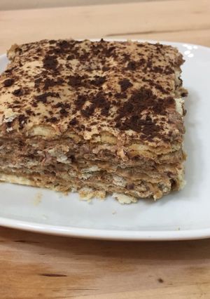 صورة لوصفة تيراميسو بالبسكويت على طريقتي