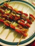 ভেজিটেবল এন্ড চিকেন সাসলিক / Green Vegetable and chicken Shashlik