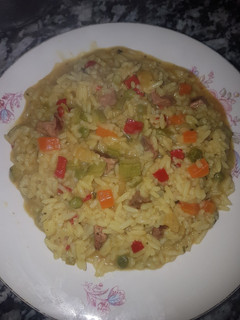 صورة لوصفة ارز بالخضر وكبد الدجاج رووووعة 😋😋