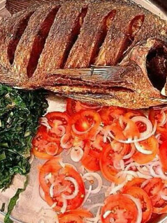 A picture of Fried fish.