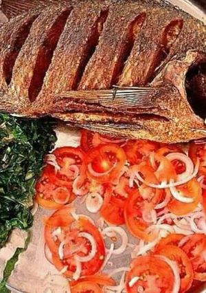 A picture of Fried fish.