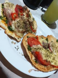 Una foto de Pizza a la sartén