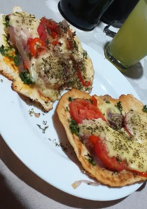 Una foto de Pizza a la sartén