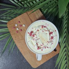 A picture of Strawberry Hot Chocolate.