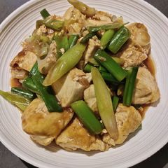 Tofu with Small Leeks A picture of Tofu with Small Leeks.