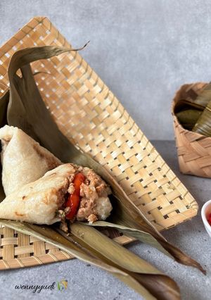 Foto resep Bacang Ketan Isi Daging Ayam & Sapi