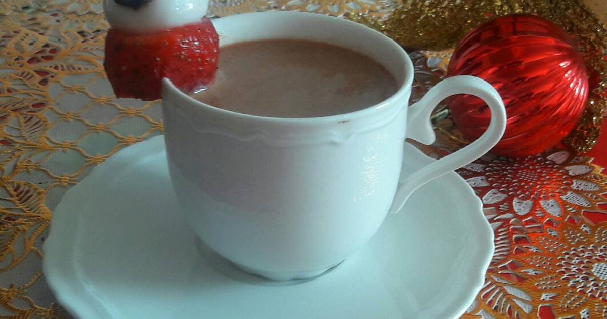 CHOCOLATE CALIENTE NAVIDEÑO ☕ Receta de Doris Jaime- Cookpad