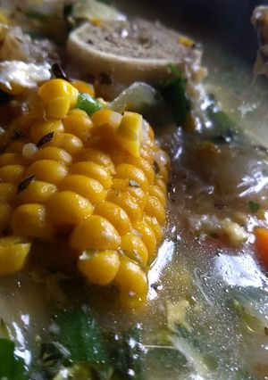 Una foto de Puchero (base de sopa vegetal con carne sin "caldito")