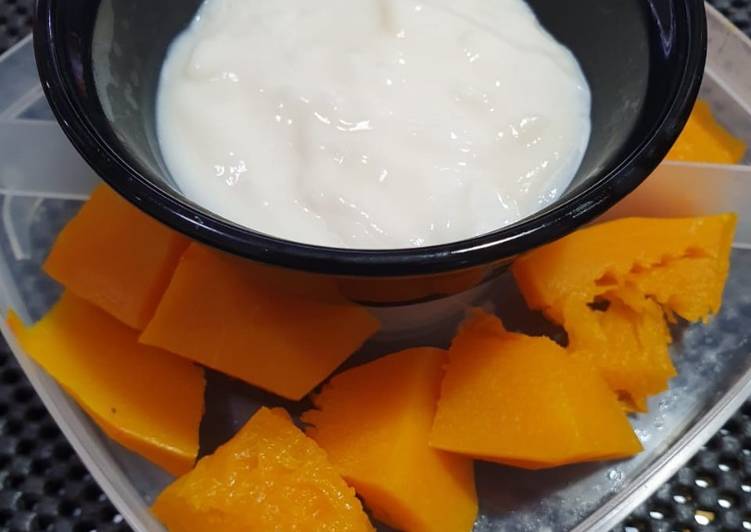 Langkah Mudah untuk Membuat Pumpkin with Creme Souce (Diet Version) yang Lezat
