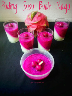 Foto resep Puding Susu Buah Naga