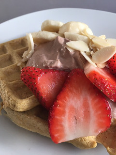 Una foto de Waffles saludables