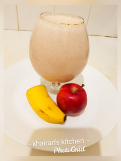 Banana and Apple Smothie ainihin hoton girkin