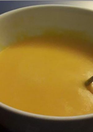 Una foto de Sopa crema de zapallo
