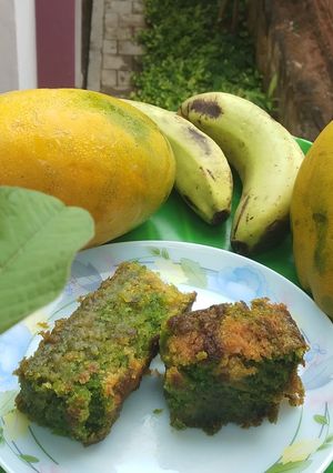 A picture of Mango banana cake.