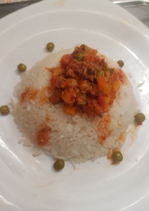 صورة لوصفة ارز بالخضار