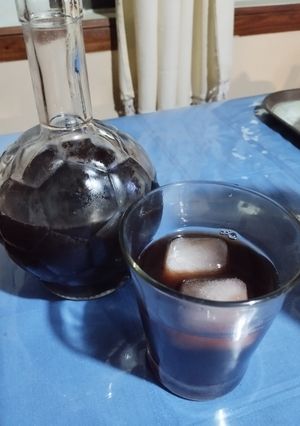 Una foto de Agua de Jamaica (mi versión) Súper refrescante! 🏖️