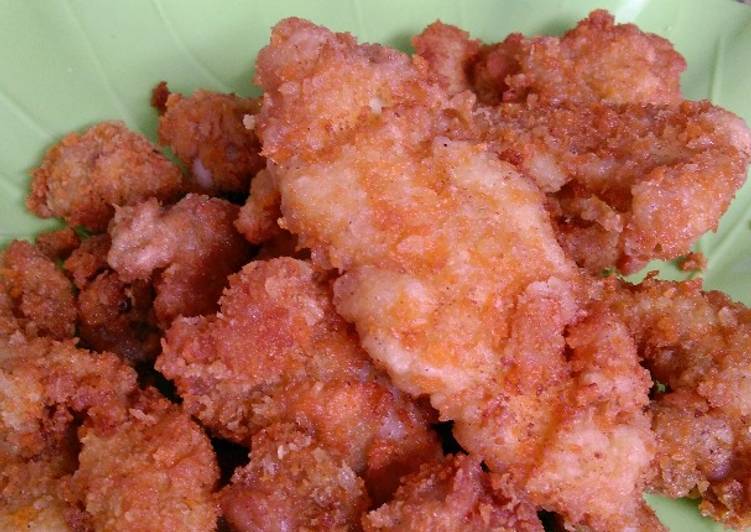 Ayam tanpa tulang balut tepung panir