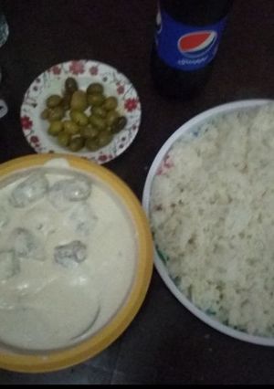 صورة لوصفة كفتة بلبن والطحينية ورز