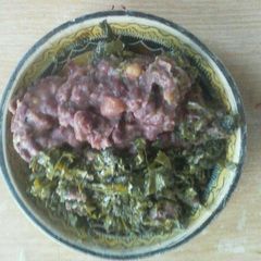 A picture of Kenyan Mukimo and Greens.